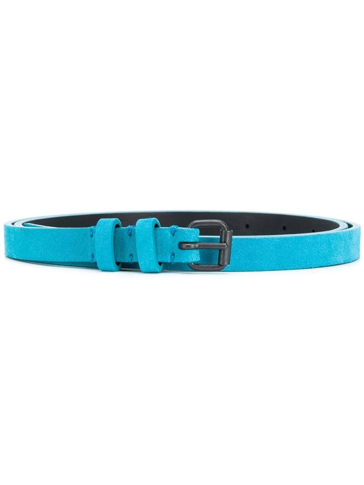 Haider Ackermann Thin Buckled Belt - Blue