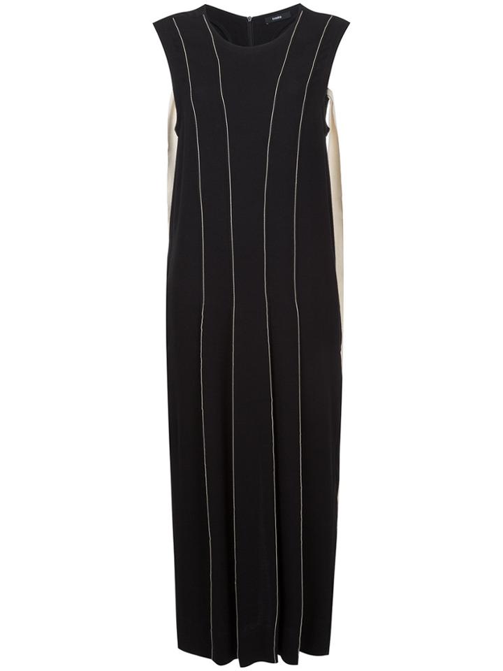 Bassike Ruched Back Dress - Black