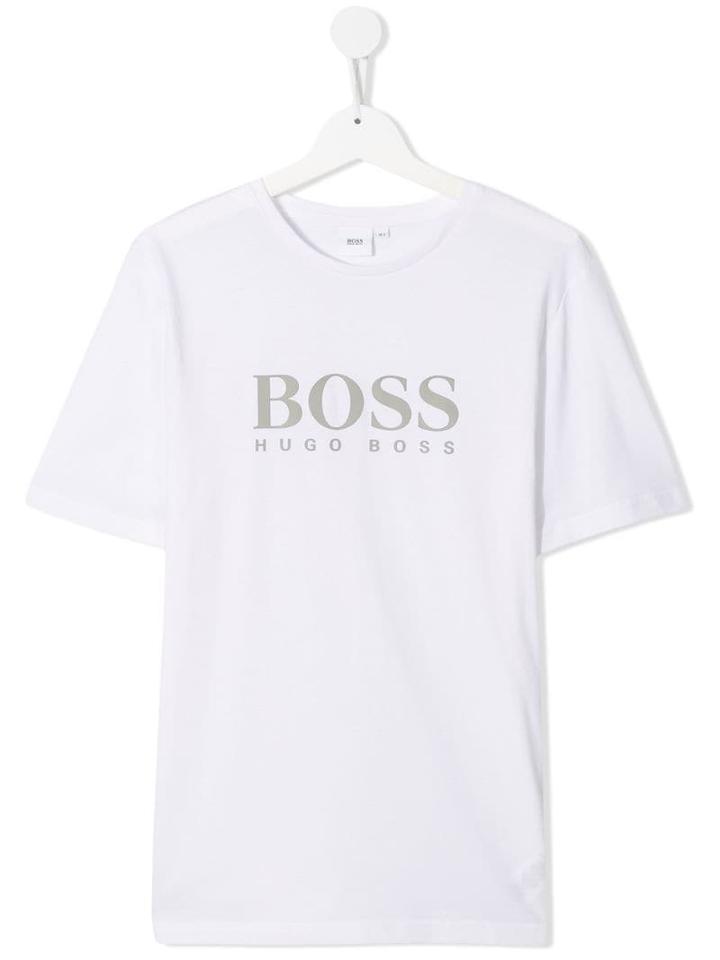 Boss Kids Short Sleeve T-shirt - White