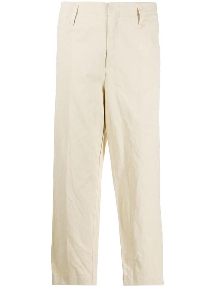 Forte Forte Wide Leg Cropped Trousers - Neutrals