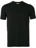 Cruciani Round Neck T-shirt, Men's, Size: 48, Black, Cotton/spandex/elastane
