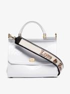 Dolce & Gabbana White Sicily Love Is Love Strap Shoulder Bag