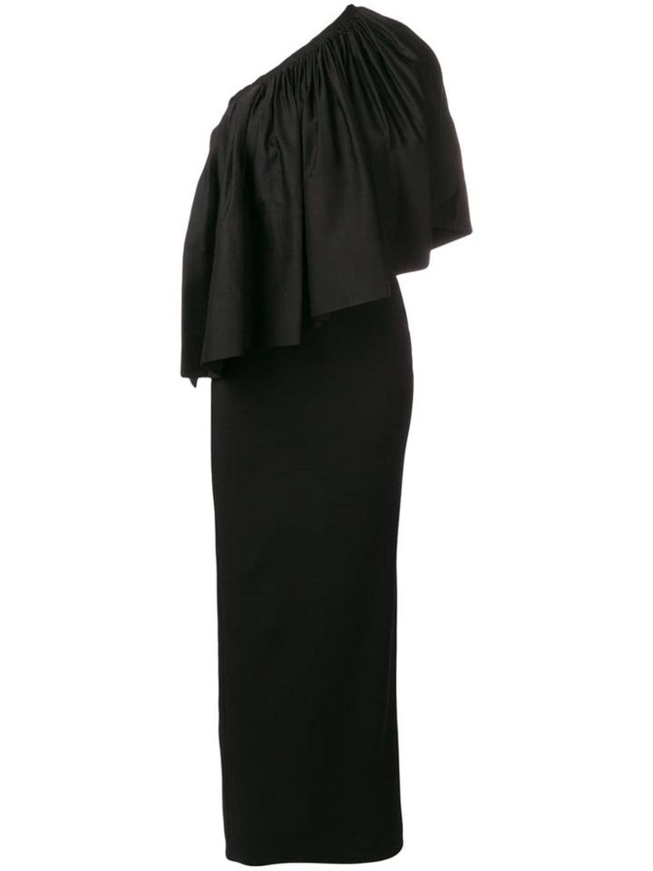 Solace London Lison One-shoulder Gown - Black