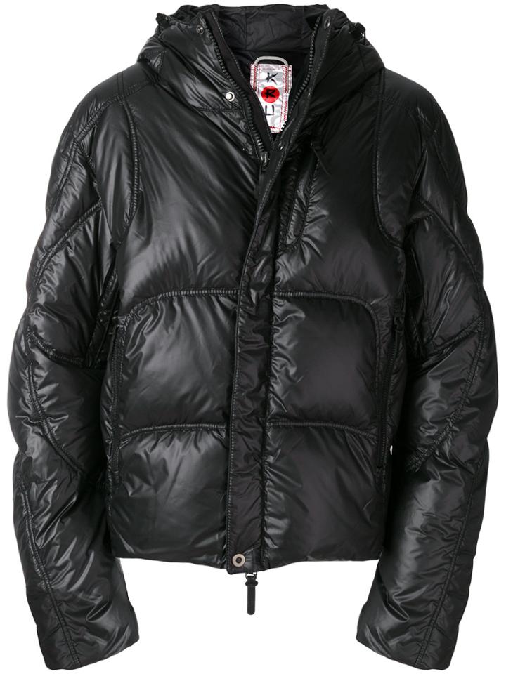 Kru Padded Zip-up Jacket - Black