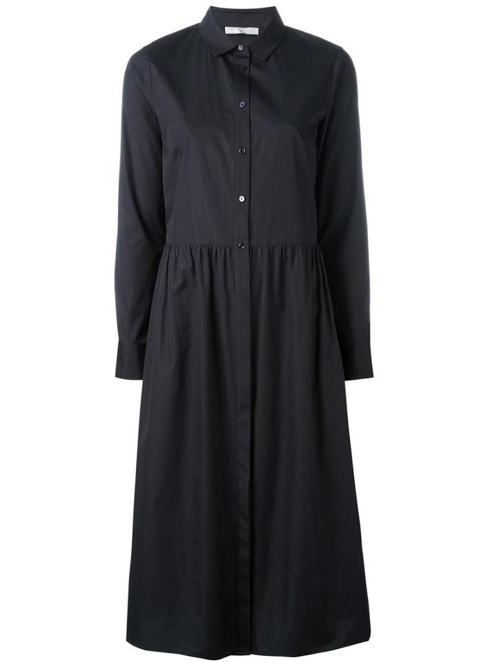 Vince Long Sleeve Shirt Dress, Women's, Size: Xs, Blue, Cotton