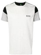 Boss Hugo Boss Logo Colour-block T-shirt - Grey