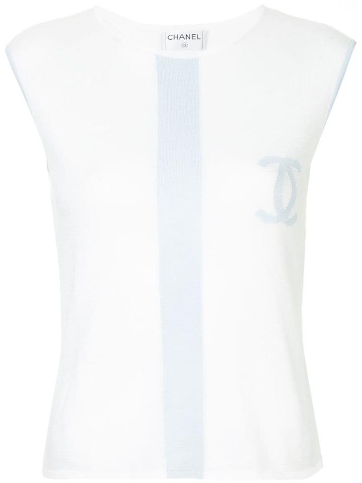 Chanel Pre-owned Chanel Sleeveless Top - White