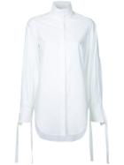 Calvin Klein Concealed Fastening Sheer Shirt - White