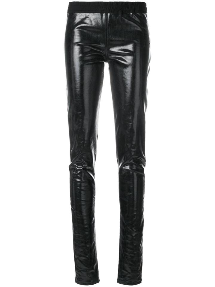 Rick Owens Drkshdw Vernished Elasticated Trousers - Black