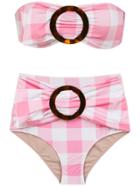 Adriana Degreas Plaid Bikini Set - Pink