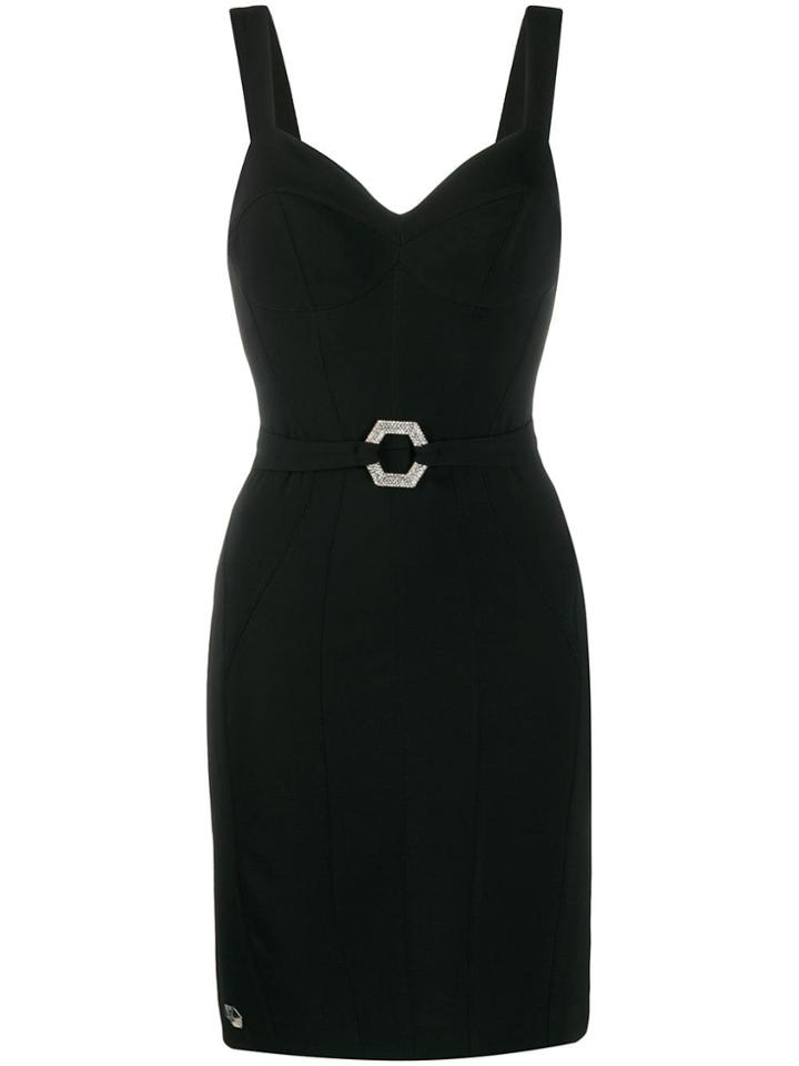 Philipp Plein Belted Dress - Black