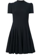 Alexander Mcqueen Cut Out Mini Dress, Women's, Size: 42, Black, Silk/acetate/viscose