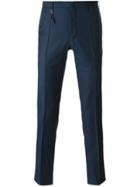 Incotex Straight Leg Tassel Detail Trousers - Blue