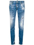 Dsquared2 Light-wash Skinny Jeans - Blue