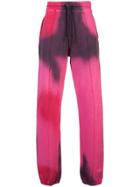 Off-white Spray Paint Track Pants - Pink & Purple