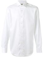 Canali - Plain Shirt - Men - Cotton - 43, White, Cotton