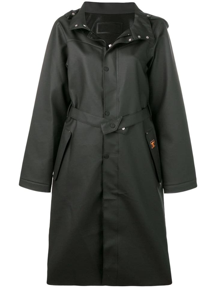 Paco Rabanne Pvc Trenchcoat - Black