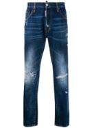 Dsquared2 Distressed-effect Slim-fit Jeans - Blue