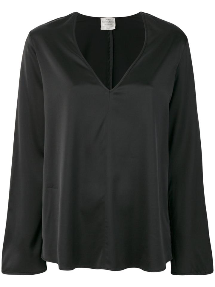 Forte Forte V-neck Blouse - Black