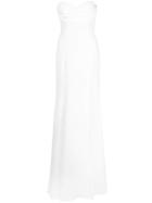 Jay Godfrey Fitted Strapless Gown - White