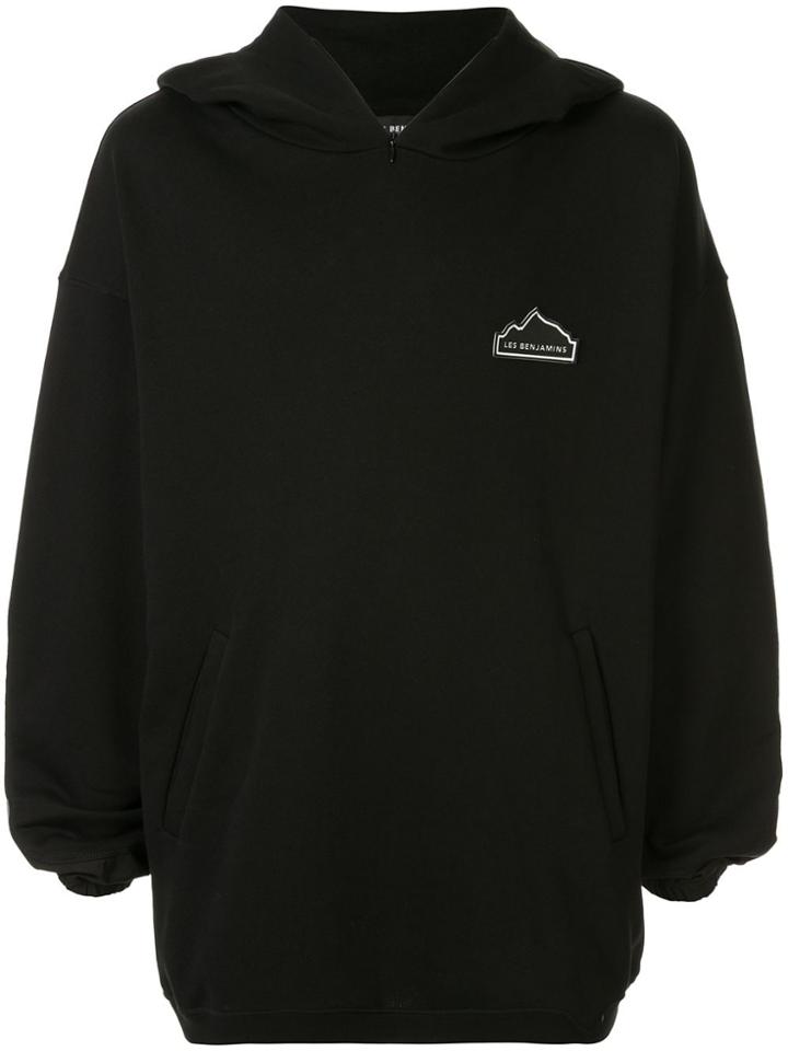 Les Benjamins Printed Hoodie - Black