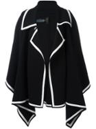 Burberry Runway Oversized Coat, Women's, Blue, Polyamide/spandex/elastane/cashmere/wool