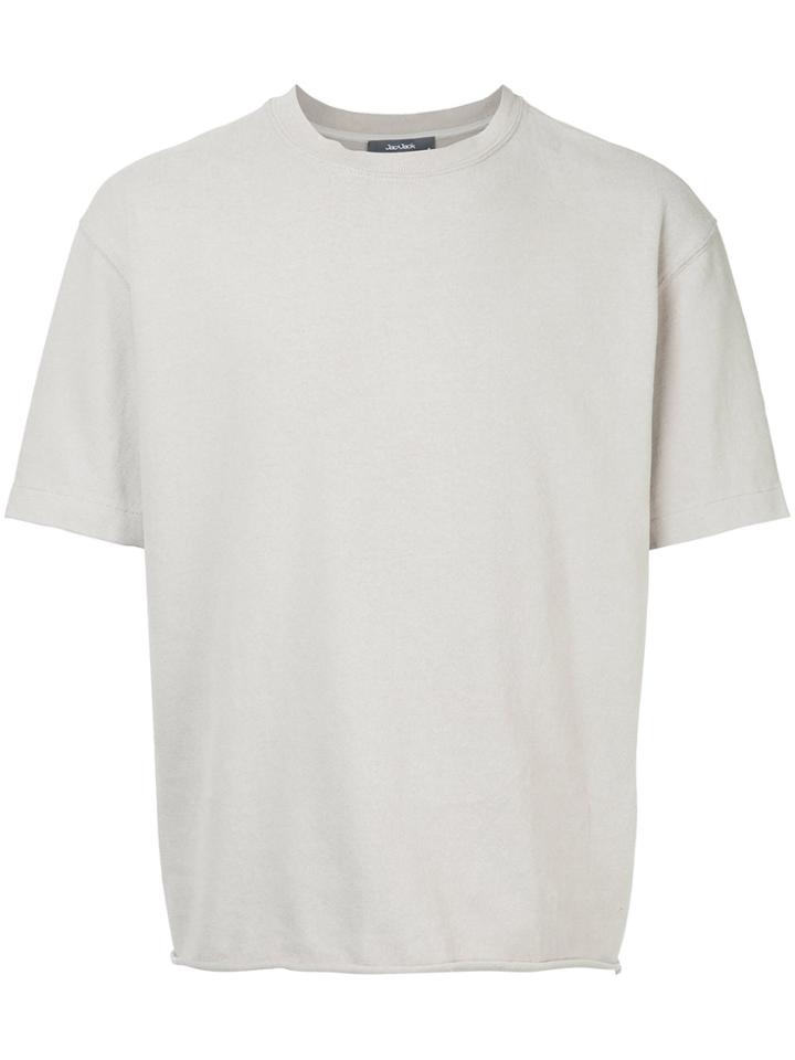 Jac+ Jack Boxy Short Sleeve Sweatshirt - Grey