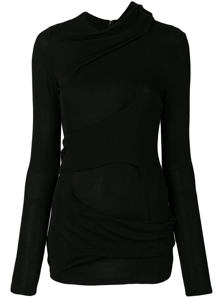 Proenza Schouler Fold Detail Top - Black