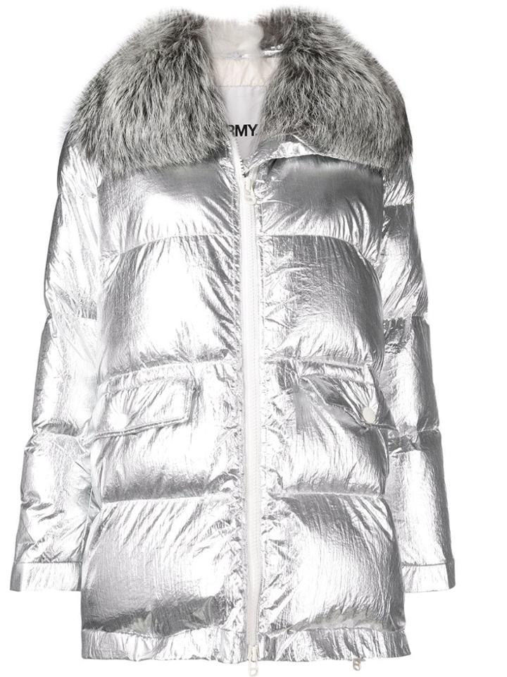 Yves Salomon Army Padded Coat - Metallic
