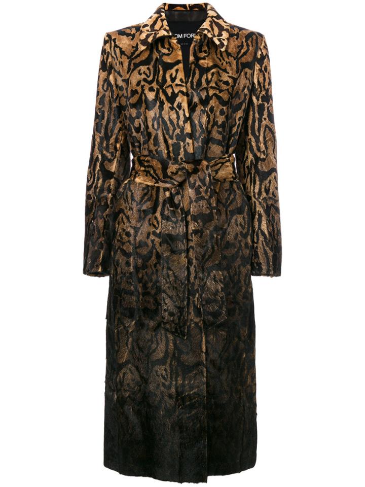 Tom Ford Single Breasted Coat - Brown