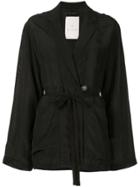 Song For The Mute Tie Waist Blazer - Black