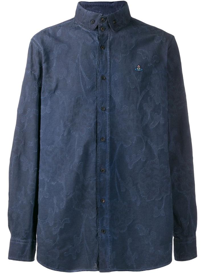 Vivienne Westwood All-over Motif Shirt - Blue