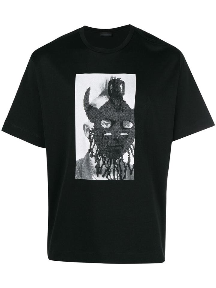 Diesel Black Gold Portrait Print T-shirt