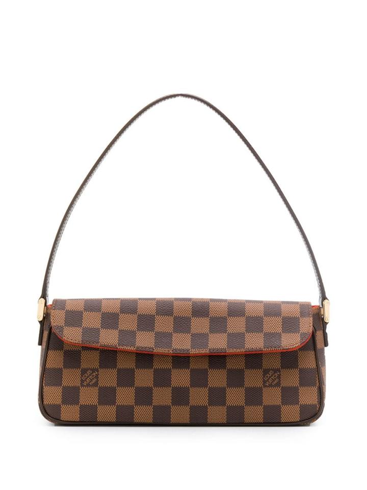Louis Vuitton Vintage 2003's Logo Checked Baguette Bag - Brown