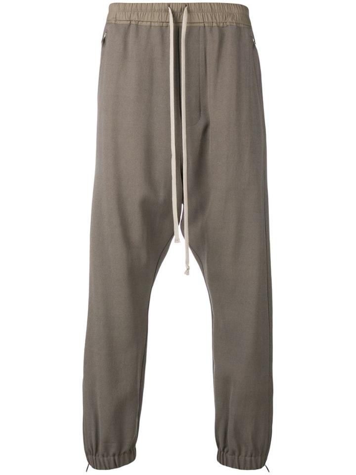 Rick Owens Plain Track Pants - Grey