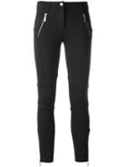 Michael Michael Kors - Zipped Legs Skinny Trousers - Women - Nylon/polyester/spandex/elastane/rayon - 4, Grey, Nylon/polyester/spandex/elastane/rayon