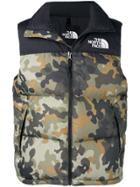 The North Face Camouflage Puffer Gilet - Green