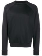 Z Zegna Slim-fit Contrast Sweatshirt - Blue