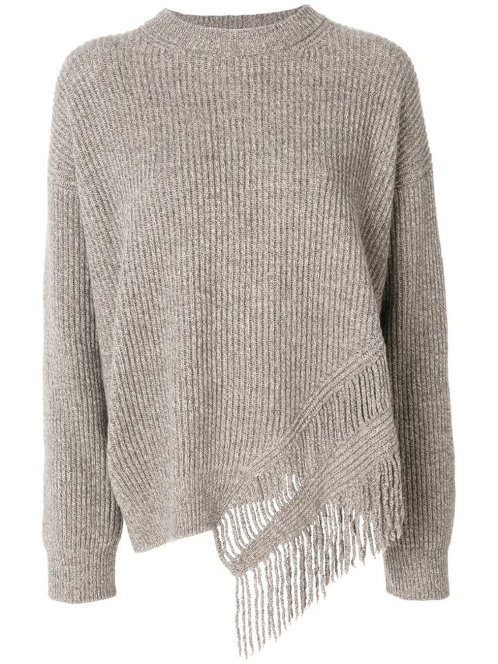 Stella Mccartney Fringe-trimmed Jumper - Brown
