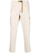 White Sand Belted Straight-leg Trousers - Neutrals