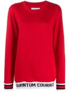 Quantum Courage Branded Stripe Sweatshirt - Red