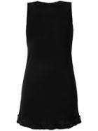 Dolce & Gabbana Vintage 1990's Crochet Appliqué Mini Dress - Black