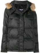 Blauer Fur Hood Trim Puffer Jacket - Black