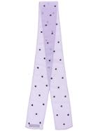 Undercover Embroidered Heart Scarf - Purple