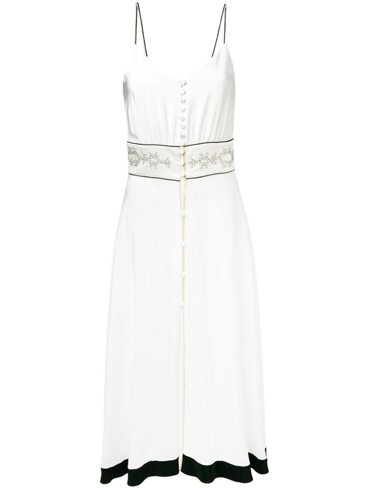 Zeus+dione Aeolia Embroidered Flared Dress - White