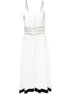 Zeus+dione Aeolia Embroidered Flared Dress - White