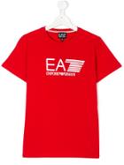 Armani Junior Logo Print T-shirt - Red