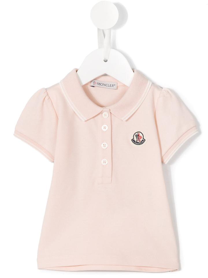Moncler Kids - Classic Polo Shirt - Kids - Cotton/spandex/elastane - 12-18 Mth, Pink/purple