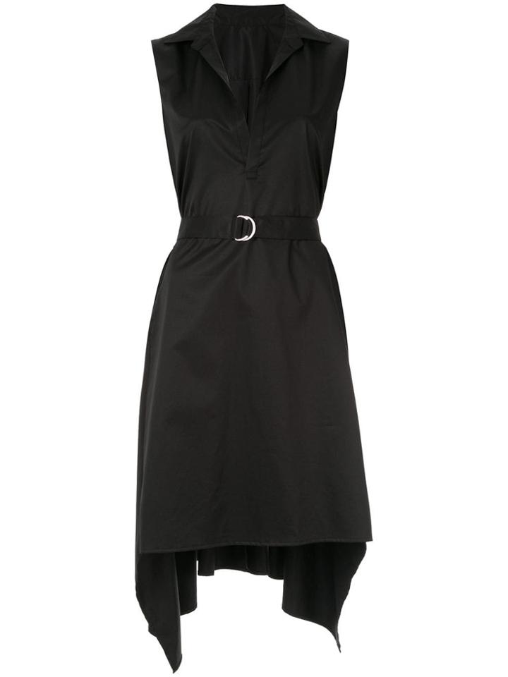 Maison Mihara Yasuhiro Draped V-neck Dress - Black