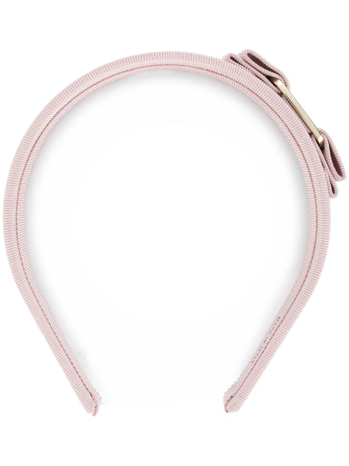 Salvatore Ferragamo Vara Grosgrain Head Band - Pink & Purple